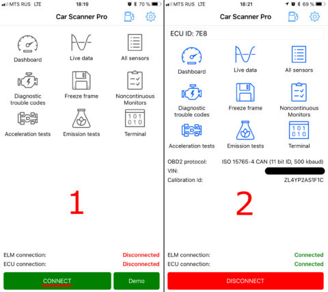 Configuring Bluetooth 4.0 (LE) connection on iPhone/iPad – Car