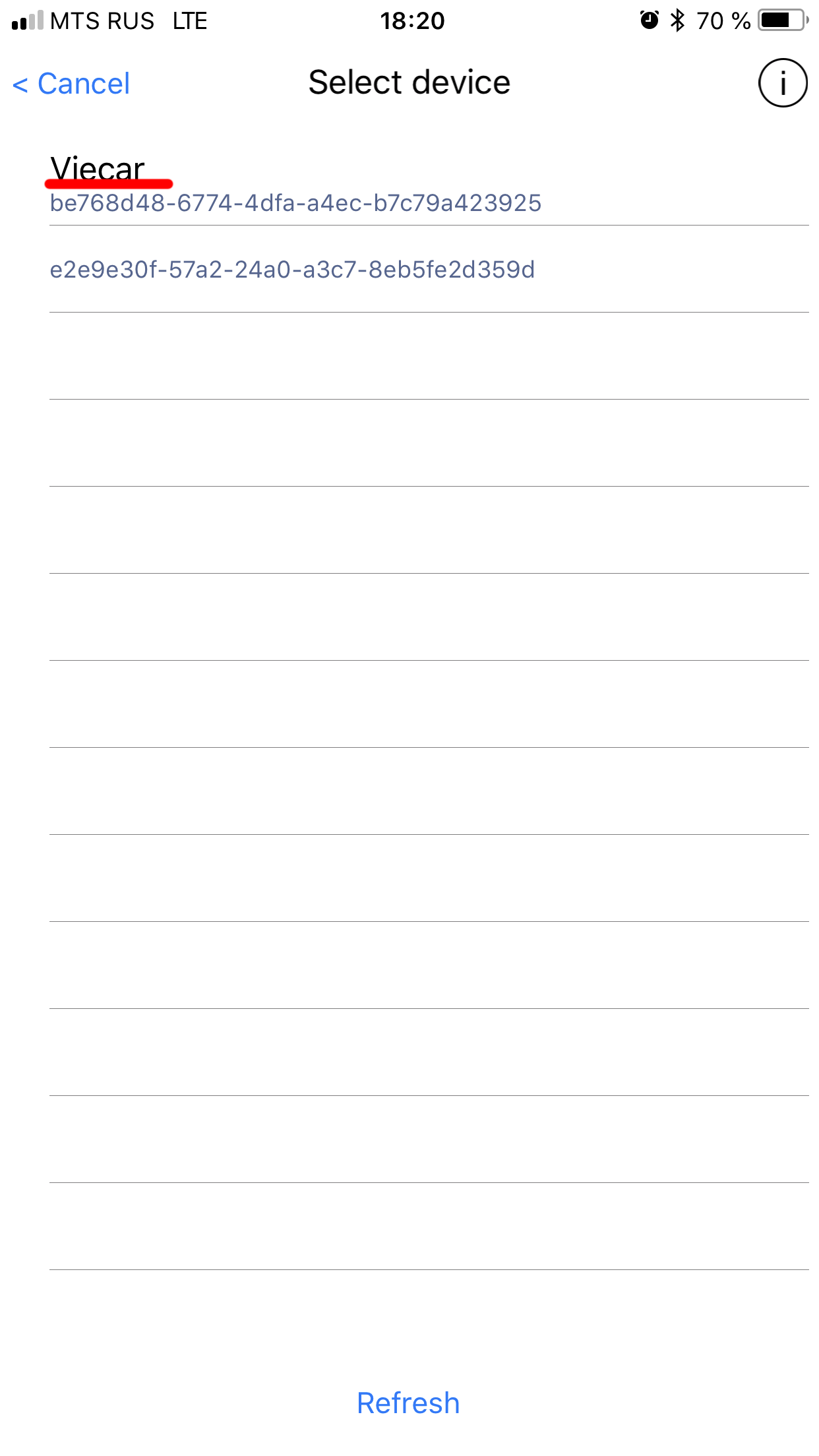 Configuring bluetooth 4 0 le connection on iphone ipad car scanner