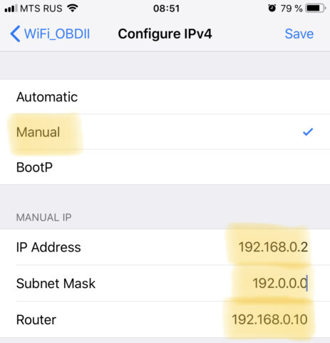Configuring Bluetooth 4.0 (LE) connection on iPhone/iPad – Car